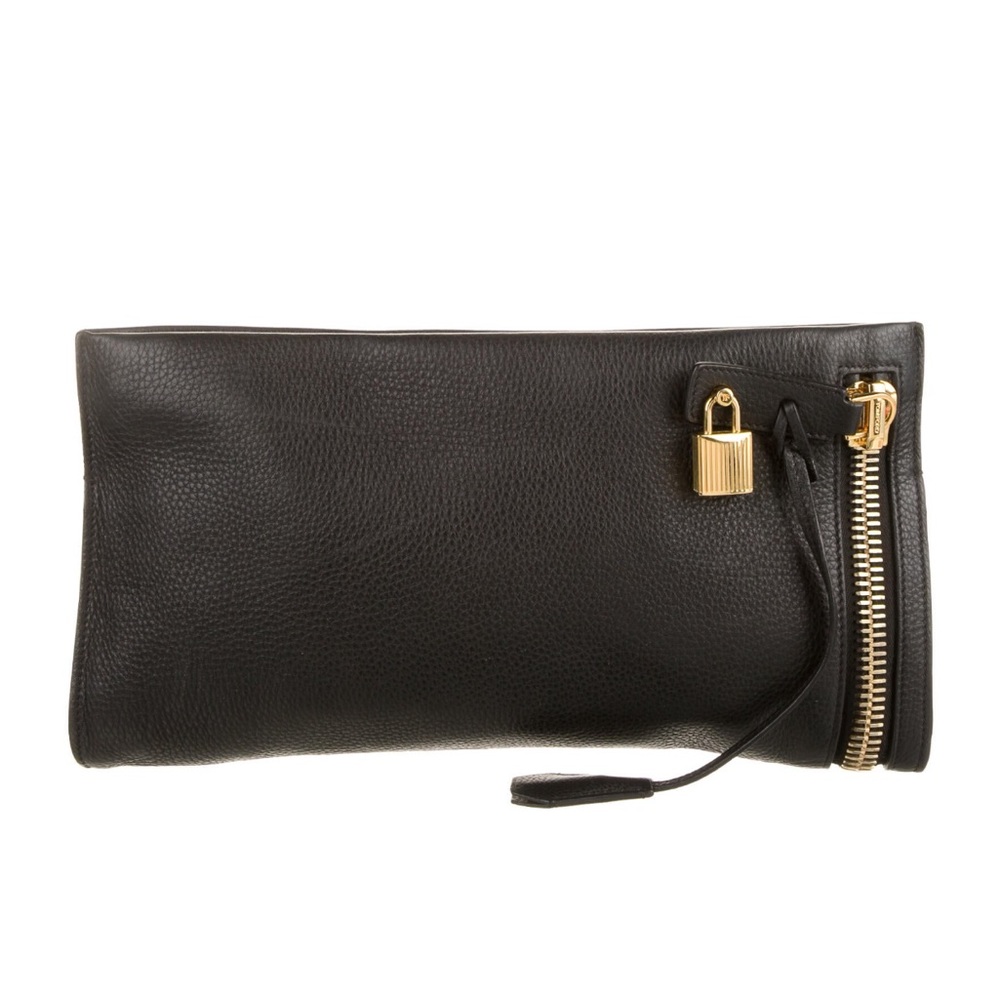 EUC Tom Ford leather clutch
